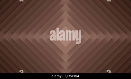 Gentle background.Design.Blue and orange background in abstraction on a delicate background consisting of squares that shrink and move to the center. Stock Photo