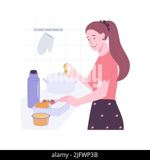 Carb cycling diet isolated cartoon vector illustrations. Stock Vector
