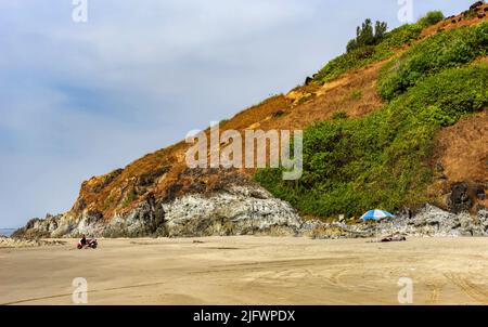 Vagator Beach in Goa Stock Photo