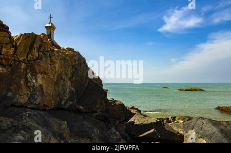 Vagator beach in Goa, India Stock Photo