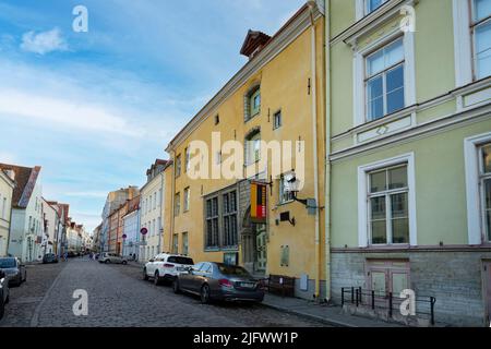 Tallinn, Estonia. July 2022.  Exterior view of the Tallinn City museum in the old town Stock Photo