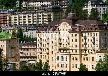 Bad Gastein, Province of Salzburg, Austria, Health resort, Winter sports resort, Landscape, Nature, View of town Stock Photo