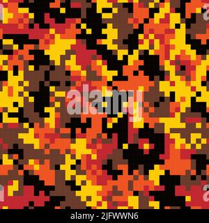 Abstract Pixel Texture with Squares for Banner, Card, Web or Textile Prints Stock Vector