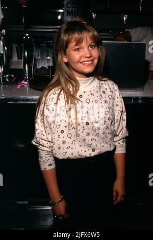 Candace Cameron at the Starlight Foundation Benefit on November 9, 1989 at Ed DeBevic's Restaurant in Beverly Hills, California. Credit: Ralph Dominguez/MediaPunch Stock Photo