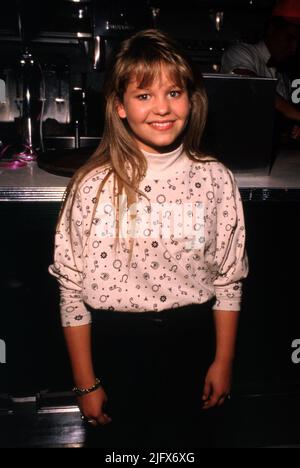 Candace Cameron at the Starlight Foundation Benefit on November 9, 1989 at Ed DeBevic's Restaurant in Beverly Hills, California. Credit: Ralph Dominguez/MediaPunch Stock Photo