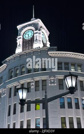 The historic Wako Building at Ginza, Tokyo JP Stock Photo