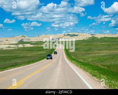 Badlands Loop Road in Badlands National Park in South Dakota USA Stock Photo