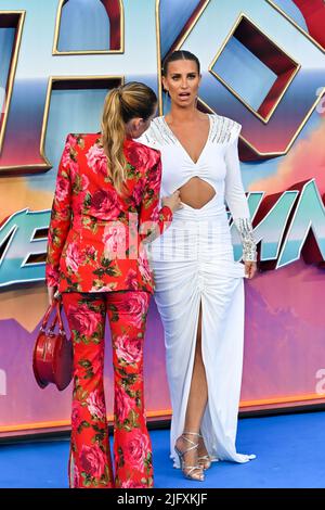 Ferne McCann arrives at the Marvel Studios' an exclusive gala screening of Thor: Love And Thunder, Leicester Square, London, UK. - 5 July 2022. Stock Photo