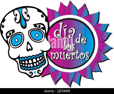 Day of the Dead Graphic dia de los muertos Stock Vector