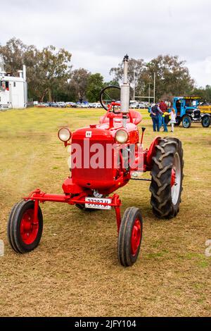 Front view International Harvester McCormick Farmall Cub Tractor Stock Photo