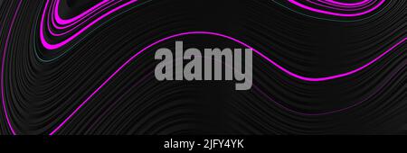 3D Abstract wavy lines background. Abstract liquid pattern modern background, Dark fluid wavy texture, Voronoi Texture Wallpaper Stock Photo