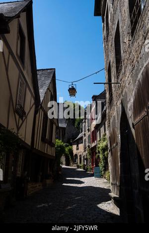 France, Brittany, Dinan, June 2021. Illustration of daily life in Brittany. Photograph by Martin Bertrand. France, Bretagne, Dinan, Juin 2021. Illustr Stock Photo