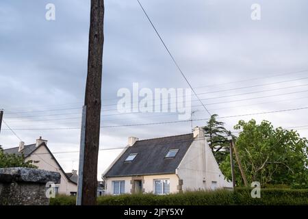 France, Brittany, Dinan, June 2021. Illustration of daily life in Brittany. Photograph by Martin Bertrand. France, Bretagne, Dinan, Juin 2021. Illustr Stock Photo