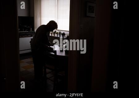 France, Brittany, Vannes, June 2021. Illustration of daily life in Brittany. Photograph by Martin Bertrand. France, Bretagne, Vannes, Juin 2021. Illus Stock Photo