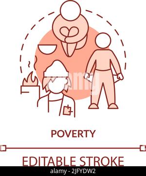 Poverty terracotta concept icon Stock Vector Image & Art - Alamy