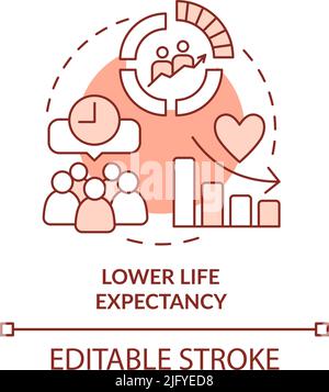 Life expectancy concept icon Stock Vector Image & Art - Alamy