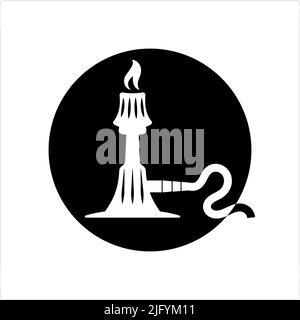 Bunsen Burner Icon,Laboratory Burner, Vector Art Illustration Stock Vector