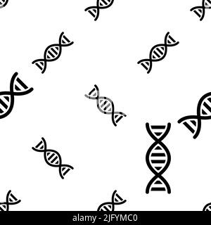 Human Dna Icon Seamless Pattern Vector Art Illustration Stock Vector