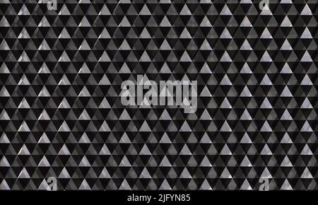 Abstract dark gray background with triangular elements geometric 3d texture. Vector illustration Stock Vector