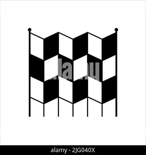 Folding Screen Divider Icon, Space Divider Into Separate Distinct Areas Vector Art Illustration Stock Vector