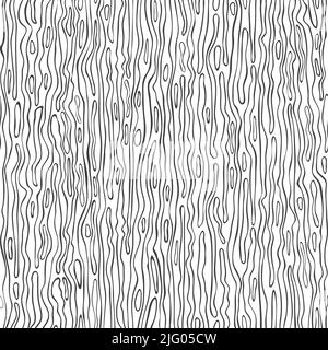 Seamless vector pattern with wavy line texture on white background. Simple curve stripe wallpaper design. Decorative grid mosaic fashion textile. Stock Vector
