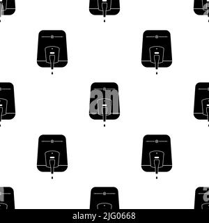 Soap Dispenser Icon Seamless Pattern, Liquid Soap Dispenser Icon, Single Use Soap Dispense Device Vector Art Illustration Stock Vector