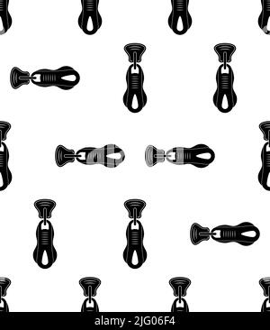 Zipper Icon Seamless Pattern, Zip Fastener Icon Vector Art Illustration Stock Vector