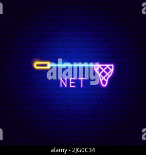Net Neon Label Stock Vector