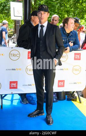 London, UK. 6 July 2022. Joey Essex arriving for the TRIC Awards 2022 at Grosvenor House, London. Picture date: Wednesday July 6, 2022. Photo credit should read: Matt Crossick/Empics/Alamy Live News Stock Photo