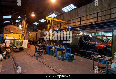 The Engine Sheds at North York Moors Steam Railway Grosmont Yorkshire ...