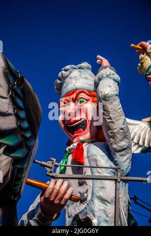 The carnival of Fano is the oldest in Italy Stock Photo