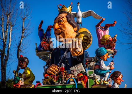 The carnival of Fano is the oldest in Italy Stock Photo