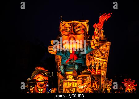 The carnival of Fano is the oldest in Italy Stock Photo