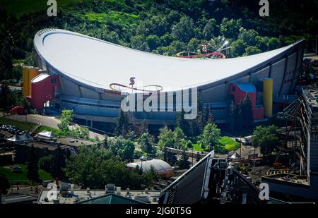 Scotiabank Saddledome Downtown Calgary Alberta Stock Photo