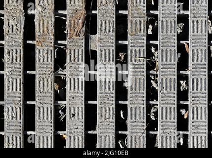 Dirty plastic structure on the floor Stock Photo