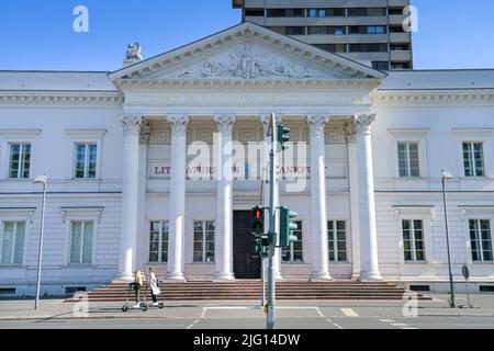 Literaturhaus Frankfurt, Gebäude Alte Stadtbibliothek, Schöne Aussicht, Frankfurt am Main, Hessen, Deutschland Stock Photo