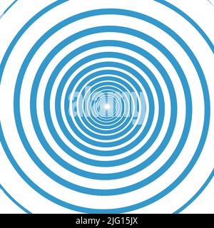 Blue water rings. Sound circle wave effect. Stock Vector
