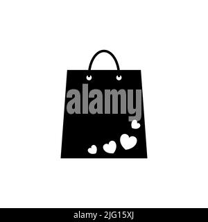 Shopping bag icon vector illustration on white background Stock Vector