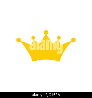 Vector crown icon isolated on white background Stock Vector