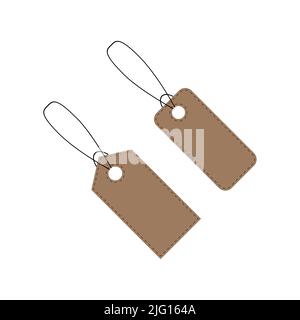 Blank paper label. Price tag vector illustration Stock Vector
