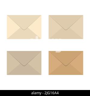 Set envelope isolated on white background. Vector envelope icon Stock Vector
