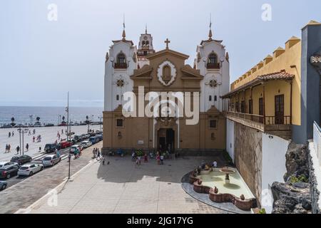 Candelaria, Tenerife,,Spain, June 19, 2022. Basilica of Our Lady of Candelaria in Tenerife, Canary Islands, Spain. Stock Photo