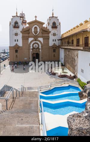 Candelaria, Tenerife,,Spain, June 19, 2022. Basilica of Our Lady of Candelaria in Tenerife, Canary Islands, Spain. Stock Photo