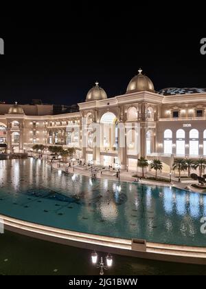 Place Vendome Mall is a new mall located in the city of Lusail. The design is an open concept and is inspired by classic French-style architecture. Stock Photo