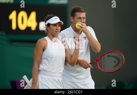 Desirae Krawczyk And Neal Skupski During The Mixed Doubles Semi-Final ...