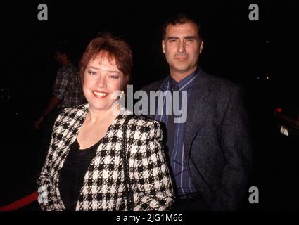 Tony Campisi and Kathy Bates at the AMPAS Reception on January 28, 1993 at the Academy Theater in Beverly Hills, California.Credit: Ralph Dominguez/MediaPunch Stock Photo