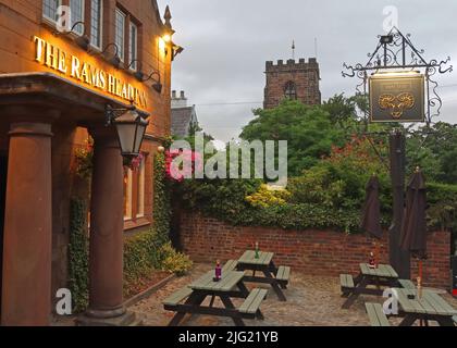 The Rams Head, Church Lane, Grappenhall, Warrington, Cheshire, England, UK, WA4 3EP Stock Photo