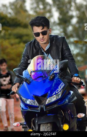 Awesome Biker Style R15 V3 Pictures Download Stock Photo - Alamy