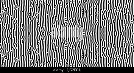Turing reaction diffusion monochrome seamless pattern with directional ...