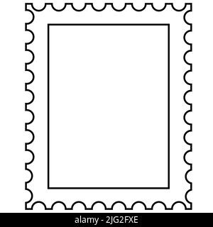 Blank white square and rectangular postage stamp mockups, isolated ...